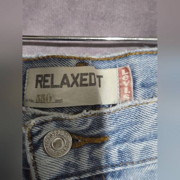 Vintage Levis 550 Mens Denim Jeans Relaxed Fit Size 36x32 Light Wash Blue - Picture 6 of 11